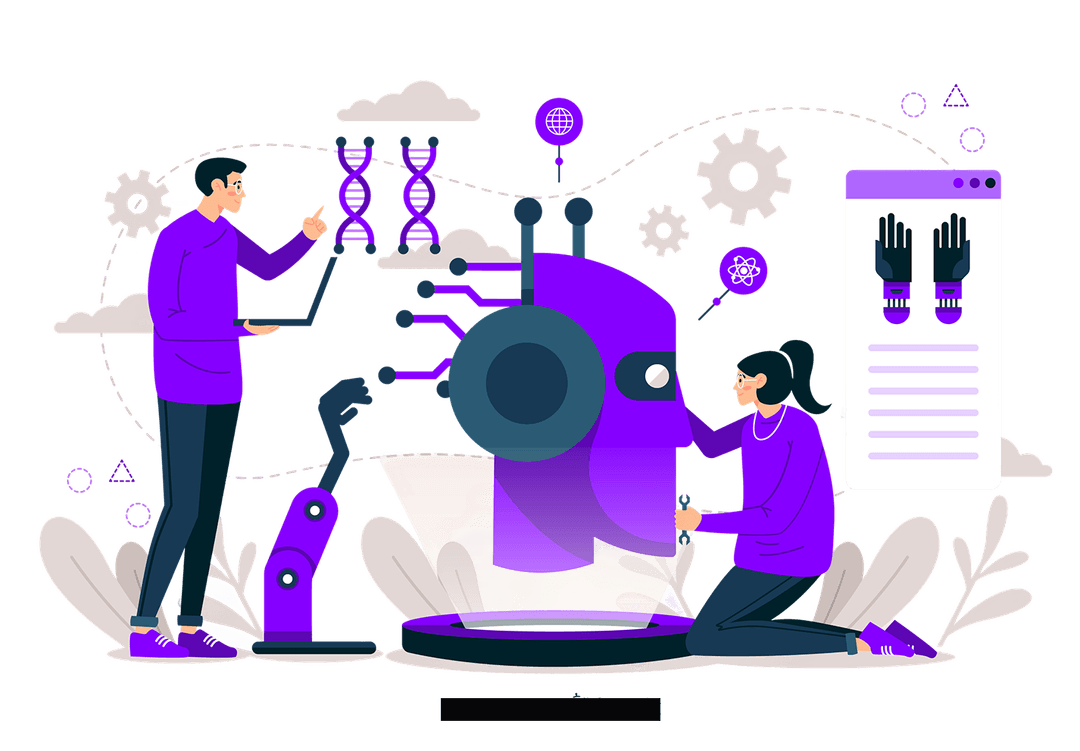AI Agent Development Process Illustration