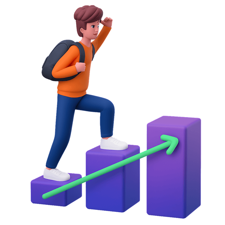 3D illustration of ecommerce elements including storefront, gift boxes, shopping bags, and credit card